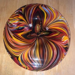 Missoni for Target Handblown Multicolored Swirl Glass Platter LNC